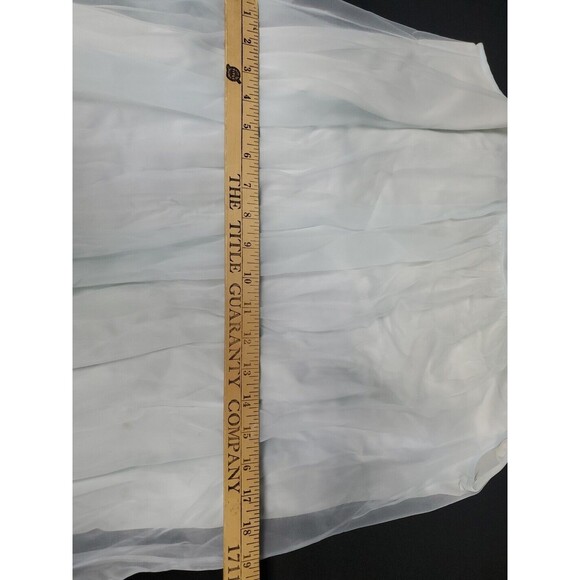 Shadowline Nightgown Robe Set Size Small Light Pastel Blue Floral Lace Vintage - Picture 6 of 8